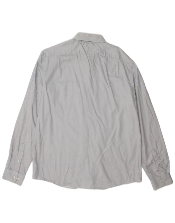 Camicia slim fit da uomo Tommy Hilfiger taglia 17 XL grigia