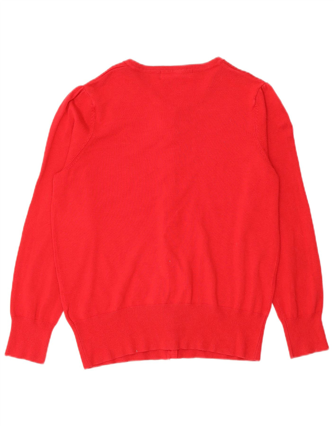 Maglione cardigan da donna Marks & Spencer UK 14 Viscosa rossa media