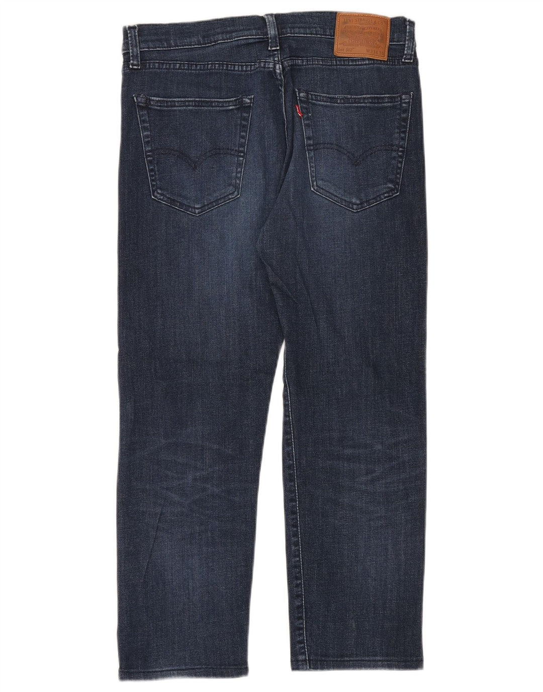 Levi's Uomo 502 Jeans corti affusolati W30 L25 Blu