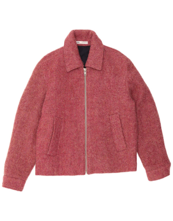 Giubbotto bomber da donna Zara UK 14 poliestere rosa medio
