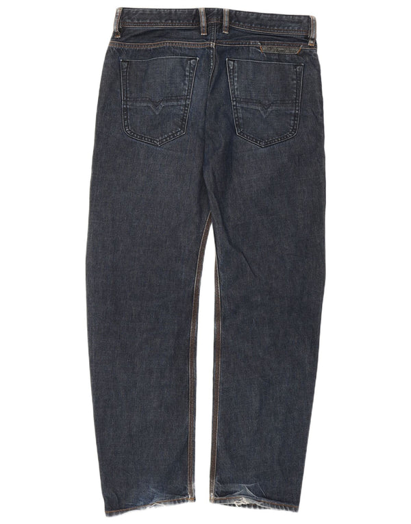 Jeans dritti carota da uomo Diesel Bravefort Comfort Fit W32 L32 blu navy