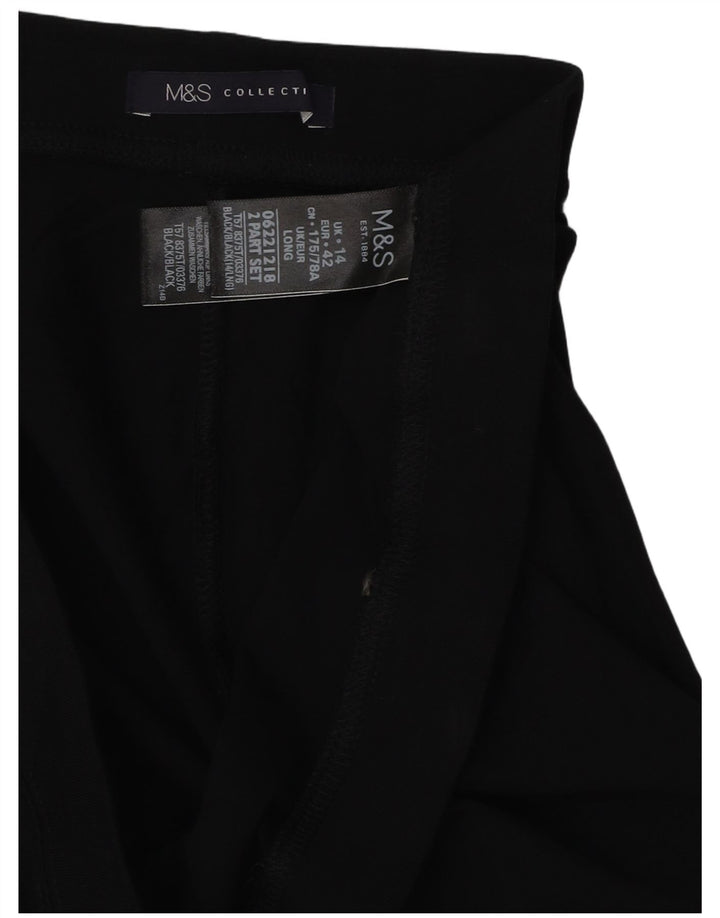Leggings da donna Marks & Spencer UK 14 grande cotone nero