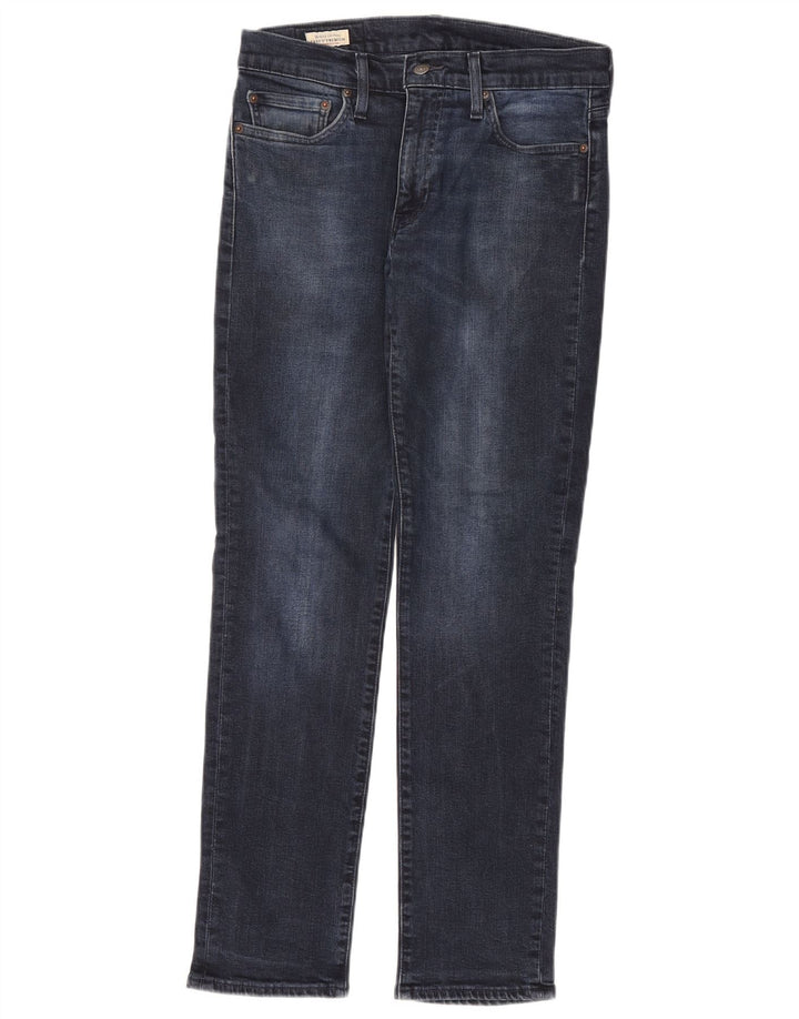 LEVI'S Mens Slim Jeans W30 L30 Navy Blue Cotton