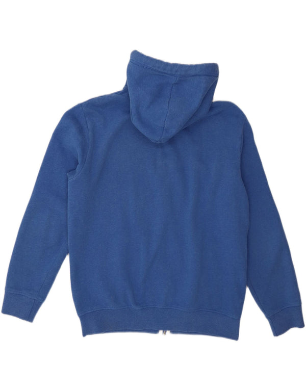 Felpa con cappuccio e zip da donna Superdry UK 18 XL cotone blu