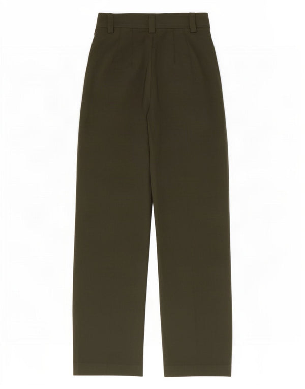 Zara Womens Tapered Casual Trousers XS W24 L32 Khaki Polyester