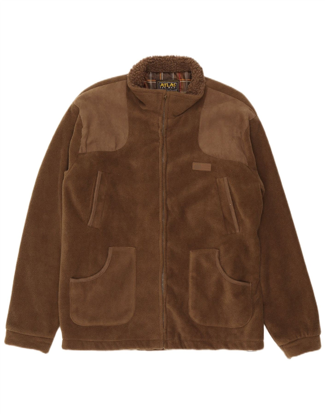 Atlas For Men Giacca in pile da uomo XL Khaki Poliestere