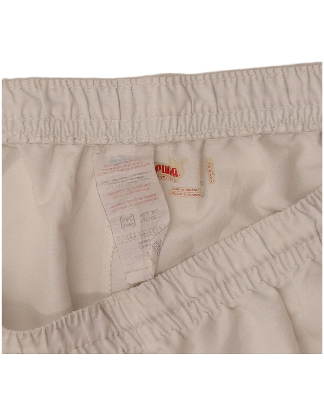 Pantaloncini sportivi grafici da uomo Puma XL poliestere color block bianco