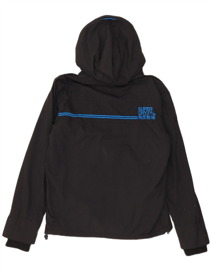 Giacca a vento con cappuccio da uomo Superdry Windcheater UK 36 Small Nera