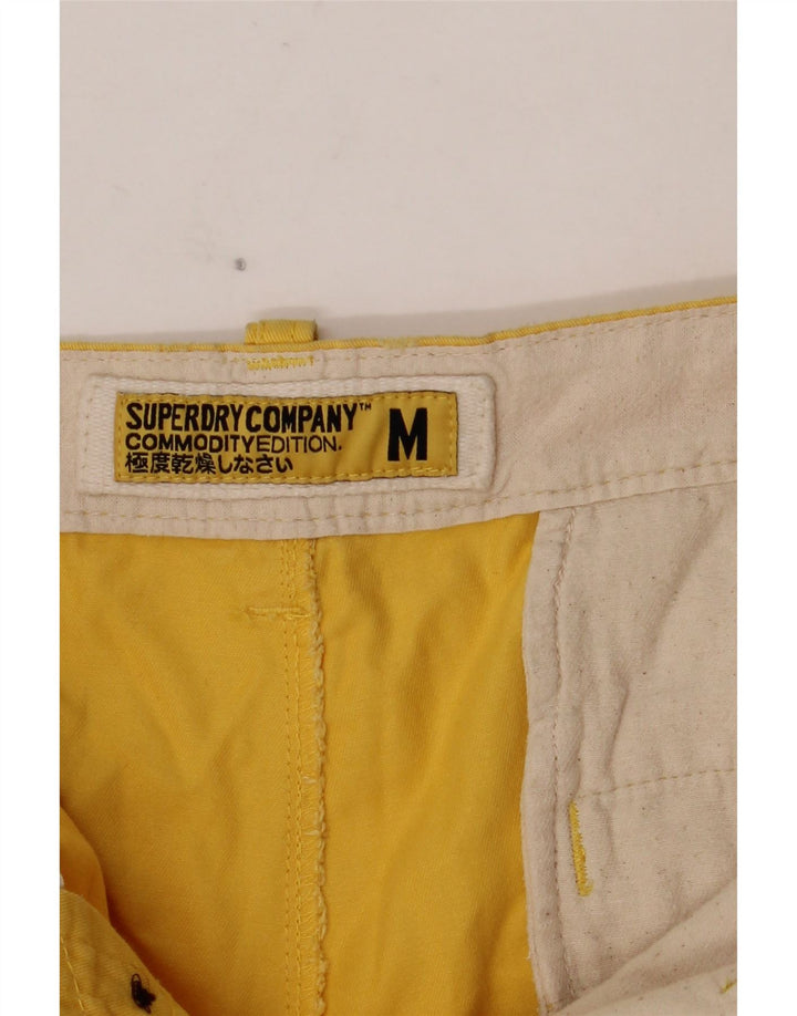 Pantaloncini chino da uomo SUPERDRY medi W32 in cotone giallo