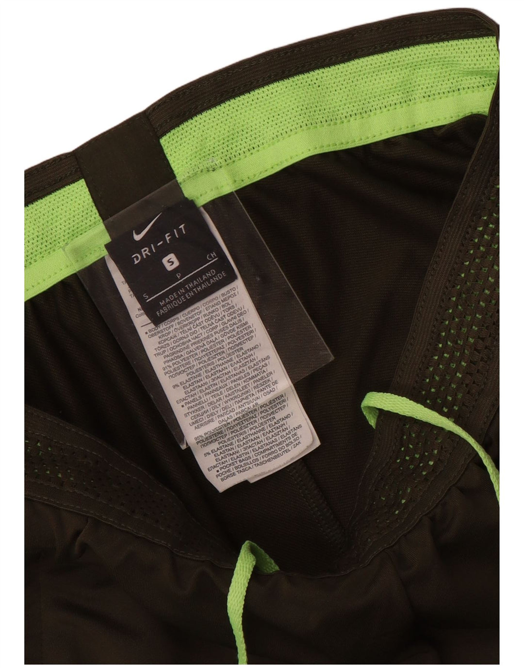 Pantaloni da tuta Nike Dri Fit da uomo piccoli in poliestere geometrico kaki