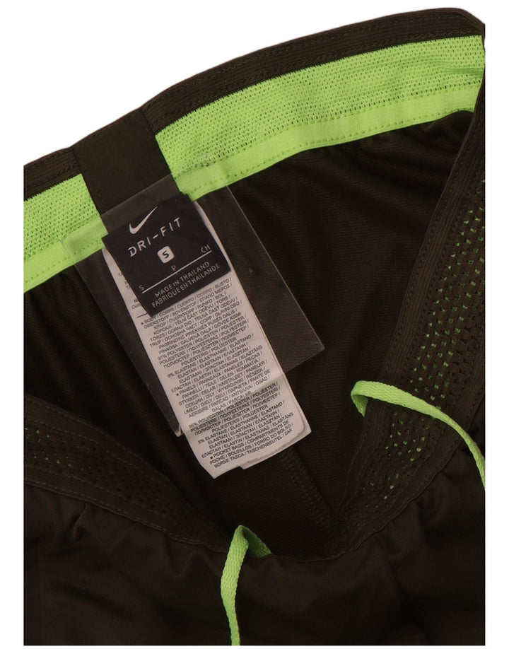 Pantaloni da tuta Nike Dri Fit da uomo piccoli in poliestere geometrico kaki