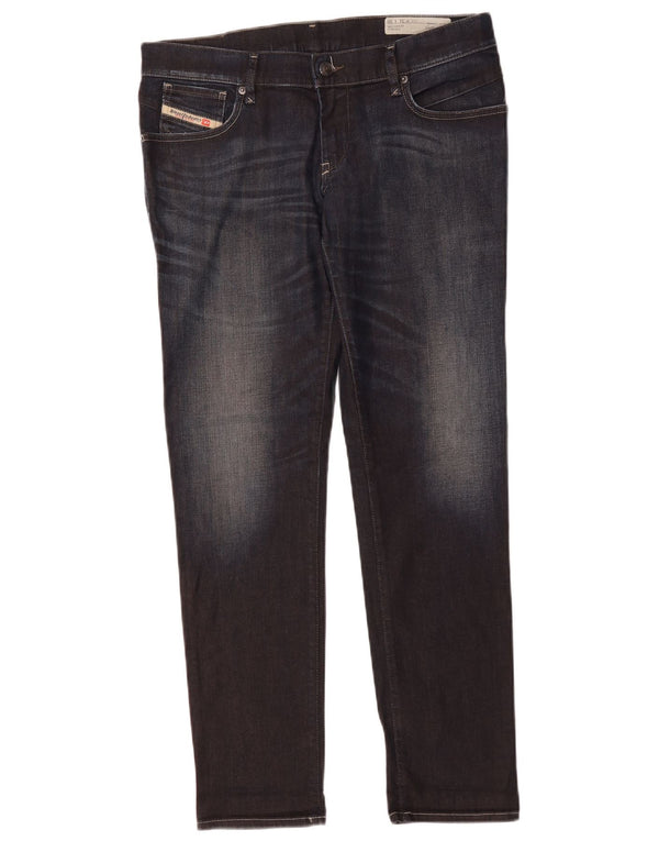 Diesel Jeans Getlegg Slim Skinny da Uomo W31 L30 Cotone Blu Navy