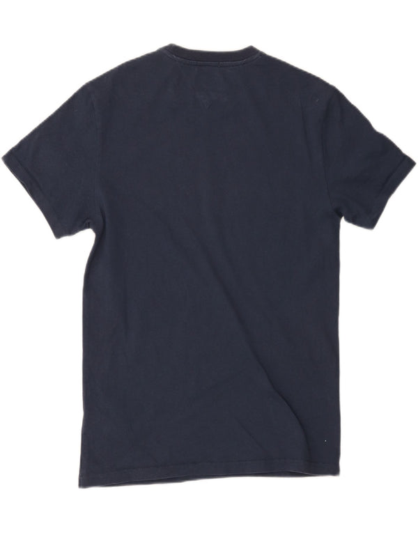 TOMMY HILFIGER T-shirt grafica da uomo con vestibilità regolare, piccola, in cotone blu navy