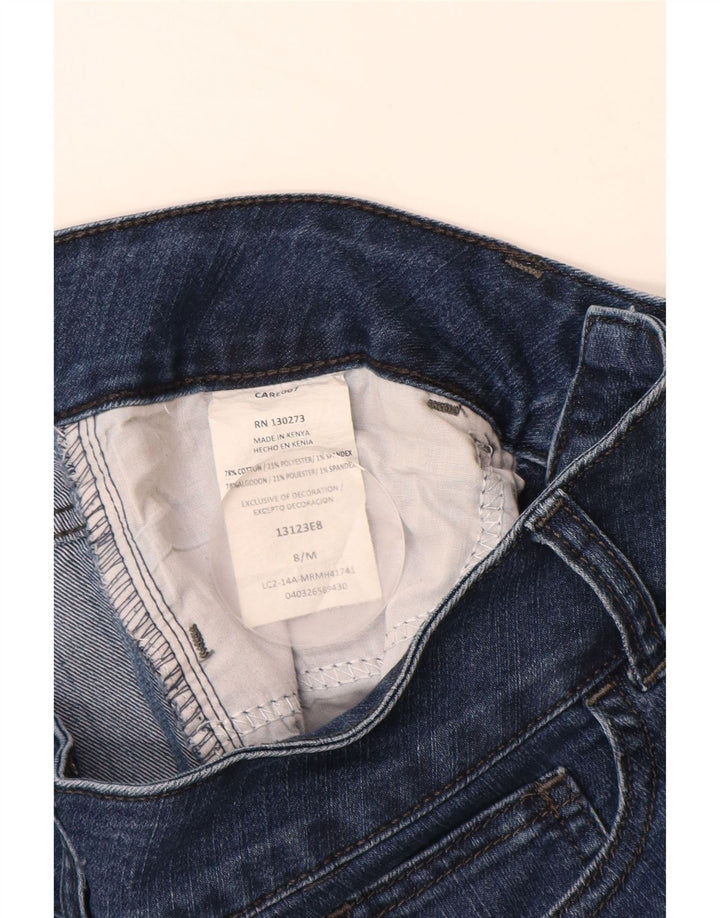 Jeans Capri larghi da donna LEE Riders US 8 medio W28 L18 cotone blu