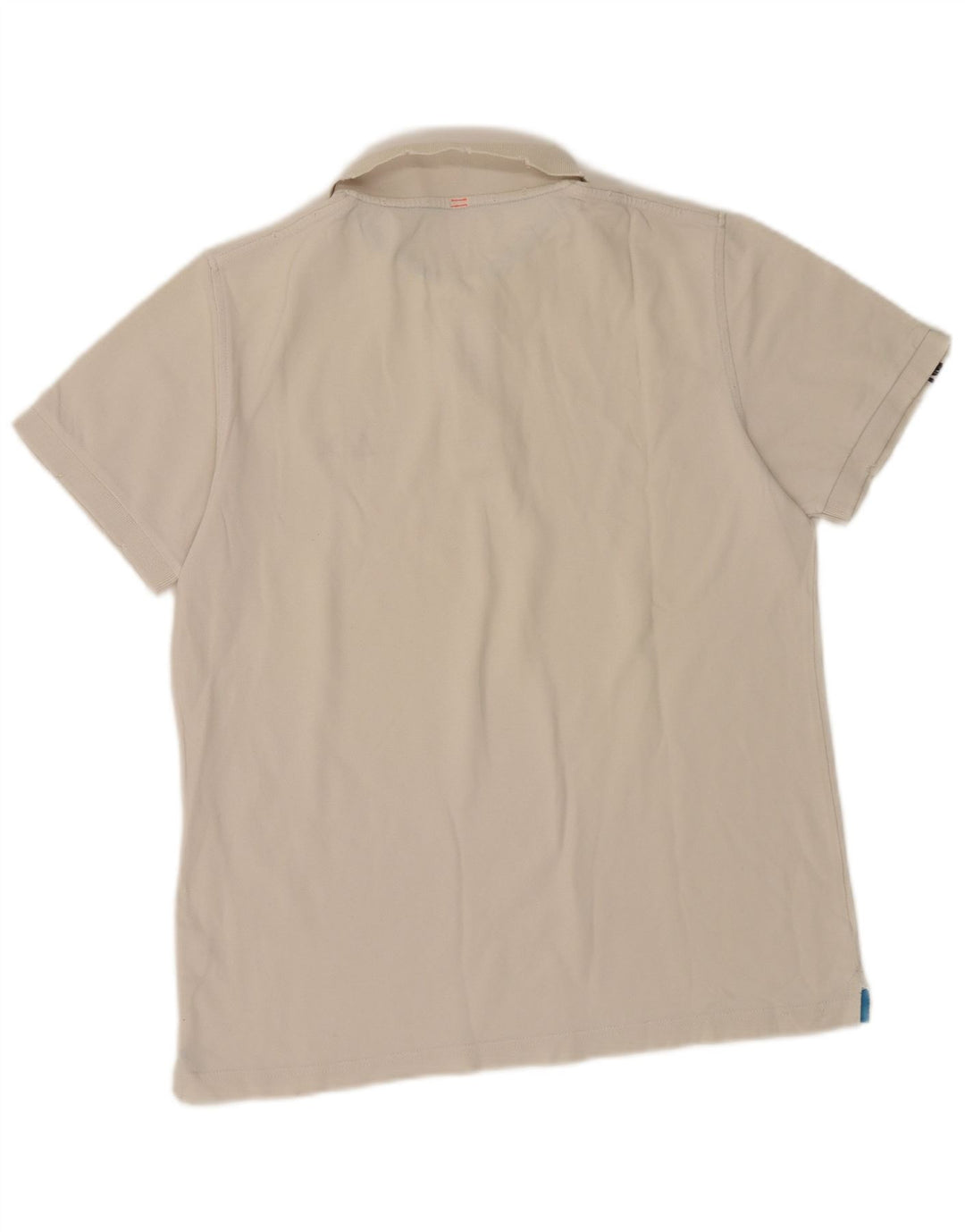 Polo da uomo Sun68 grande in cotone bianco
