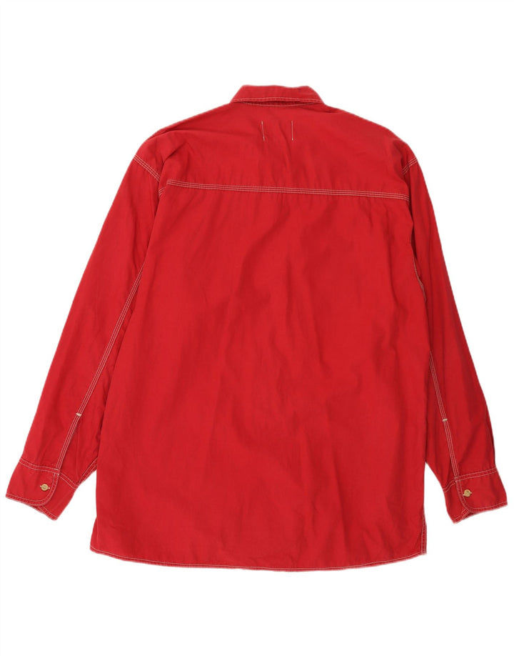 Camicia LEE da uomo grande in cotone rosso