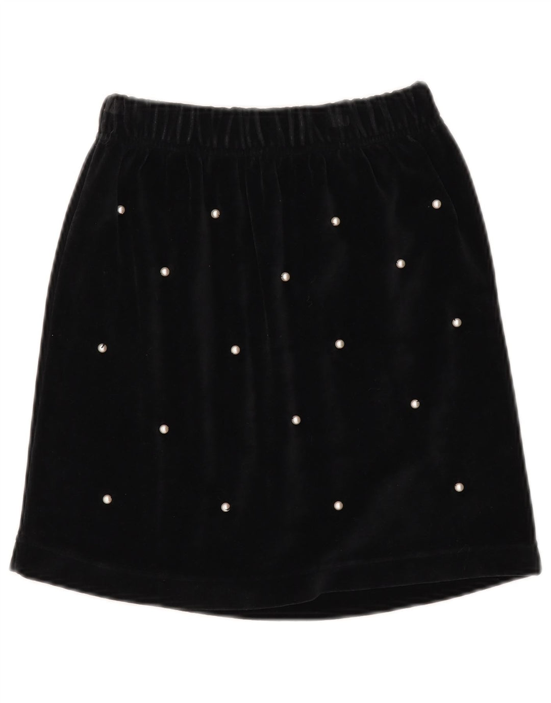 Minigonna da donna in velluto Kenny W30 cotone nero medio