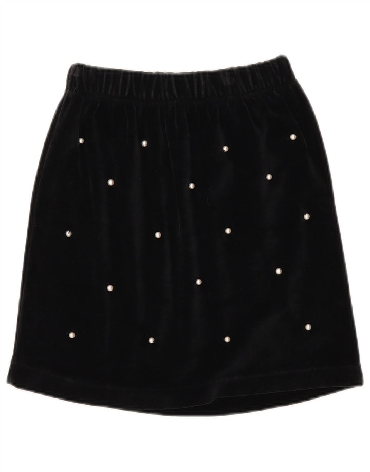 Minigonna da donna in velluto Kenny W30 cotone nero medio