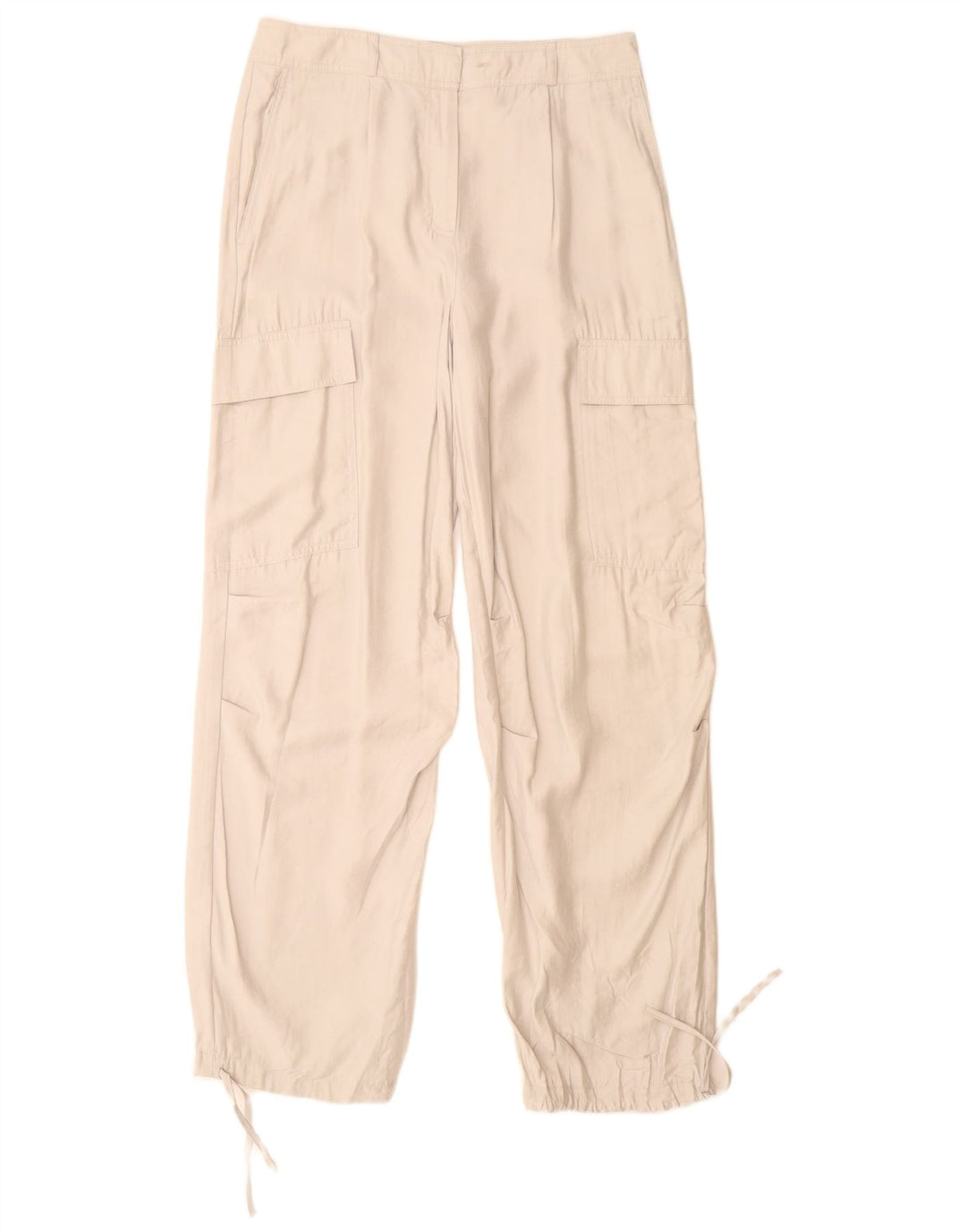 Pantaloni cargo da jogging da donna Marks & Spencer UK 12 Medium W30 L32 Grigio