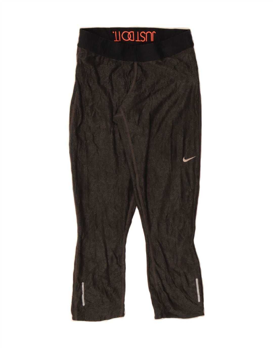 NIKE Womens Dri Fit Tracksuit Trousers UK 10 Small  Grey Flecked Polyester Vintage Nike and Second-Hand Nike from Messina Hembry 