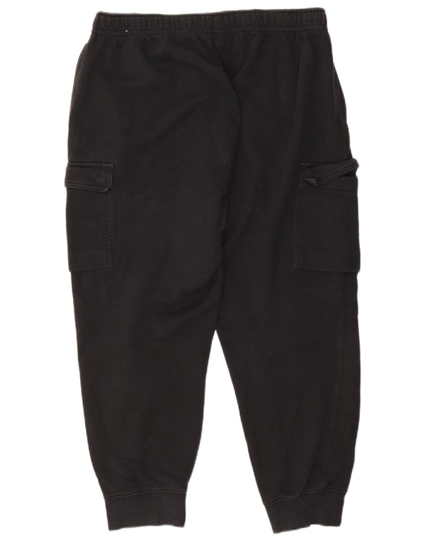 Pantaloni da tuta Nike Crop Cargo da uomo, pantaloni da jogging, grandi, in cotone nero