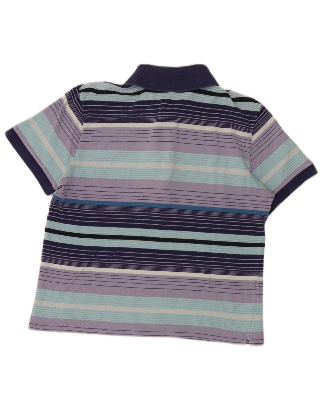 Polo da uomo Lacoste taglia 5 grande in cotone a righe multicolori