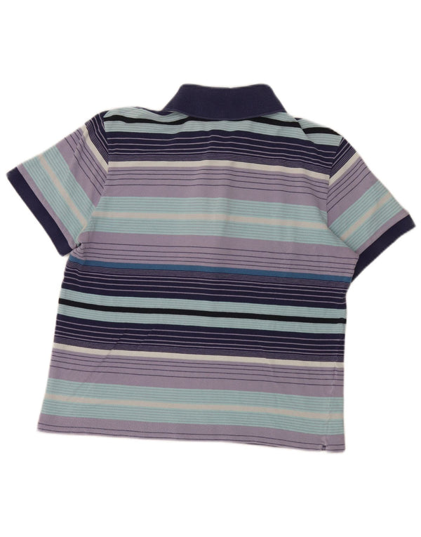 Lacoste Mens Polo Shirt Size 5 Large Multicoloured Striped Cotton
