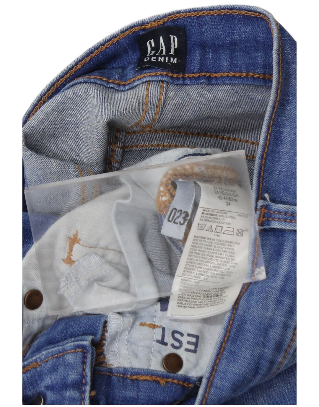 Jeans skinny da donna Gap W24 L28 cotone blu