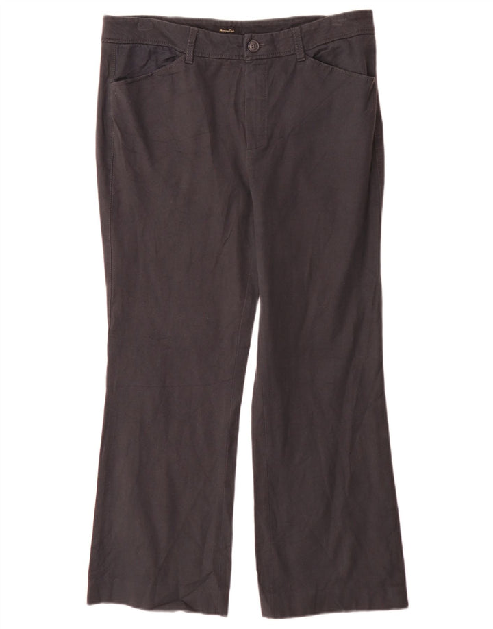Pantaloni casual bootcut da donna Massimo Dutti EU 42 Large W32 L27 Grigio