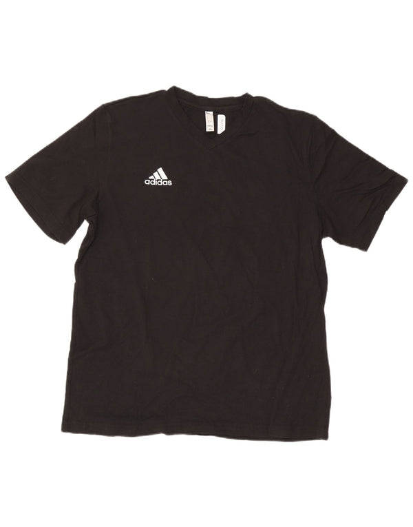 Maglietta Adidas da uomo Top Large in cotone nero