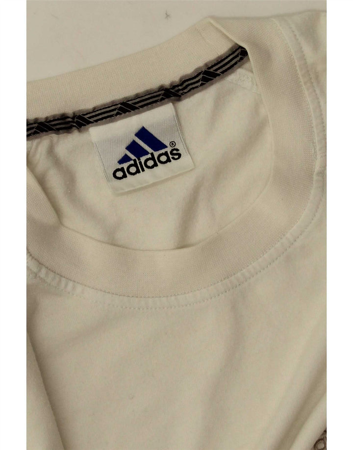 Maglietta Adidas da uomo grande bianca