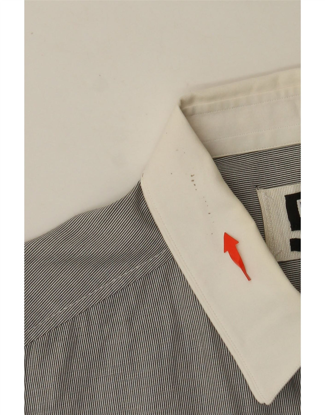 DOLCE & GABBANA Camicia Uomo Slim Fit IT 52 Large Cotone Gessato Grigio