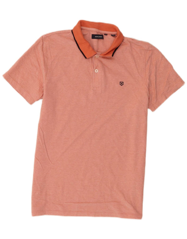 Polo da uomo Jack & Jones grande in cotone arancione