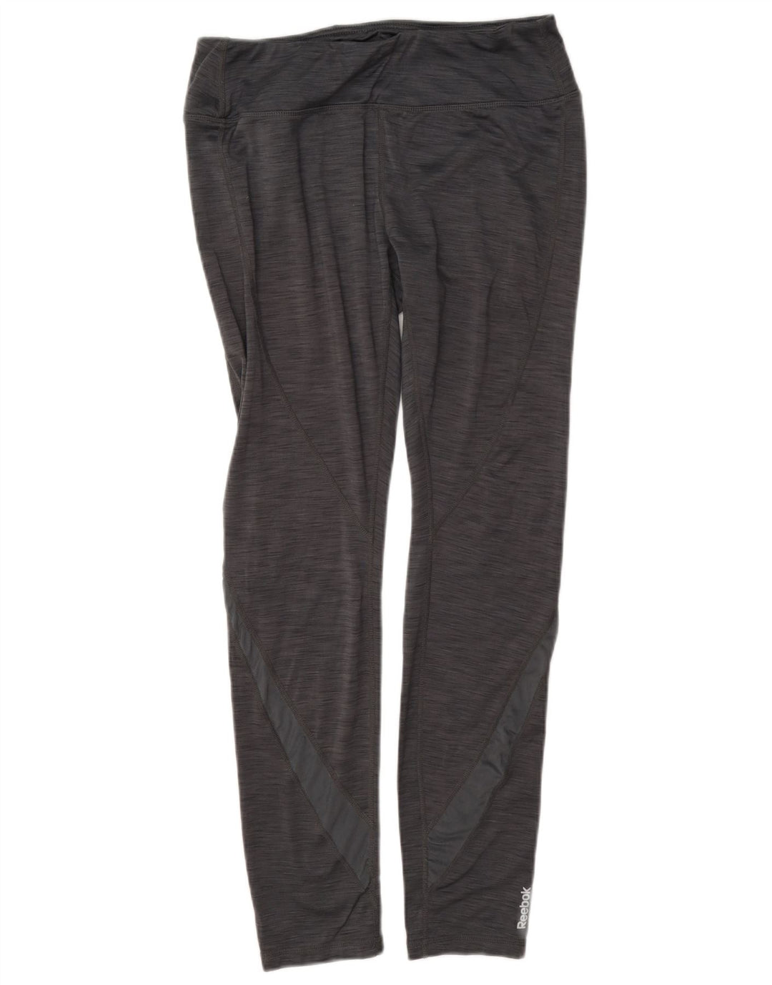 Leggings Reebok da donna UK 12 Poliestere chiazzato grigio medio