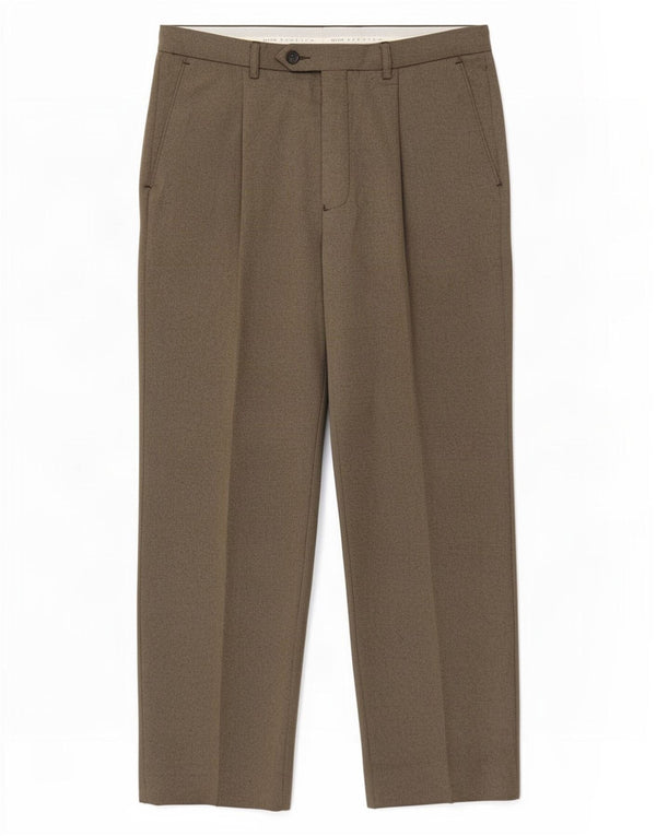 Pantaloni da abito su misura da uomo Marks & Spencer W34 L29 pied de poule grigio