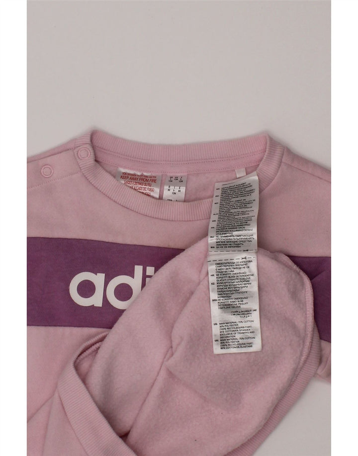 Felpa grafica ADIDAS per neonata, 9-12 mesi, color block rosa