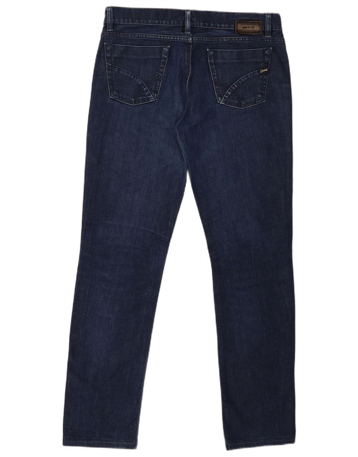 Jeans dritti da uomo Gas W31 L30 in cotone blu navy