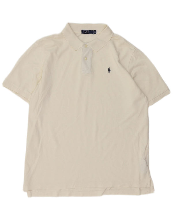 Polo Ralph Lauren Camicia da uomo XL in cotone bianco