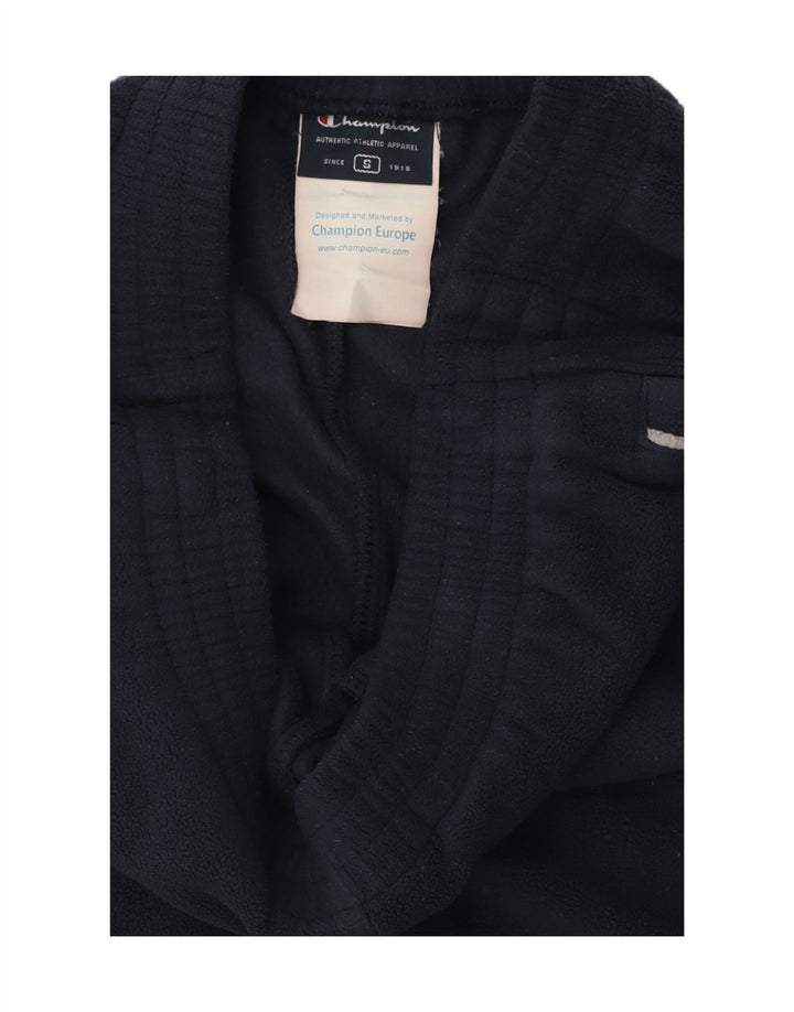 Pantaloni da tuta in pile da uomo CHAMPION piccoli in poliestere blu navy