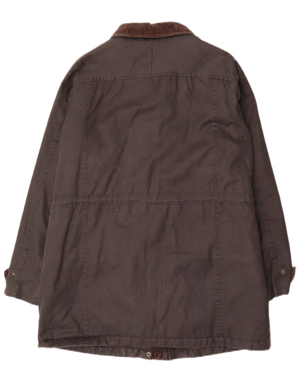 Soprabito da donna in cotone cerato Fat Face UK 12 medio nero