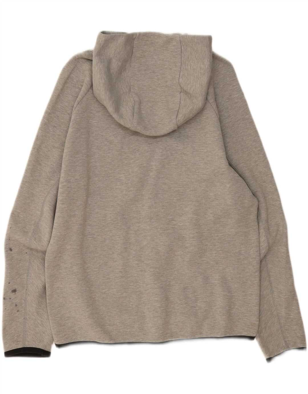 Maglione con cappuccio e zip da donna NIKE UK 14 Cotone screziato grigio medio