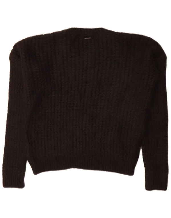 Maglione maglione girocollo da donna Calvin Klein Jeans UK 14 medio nero