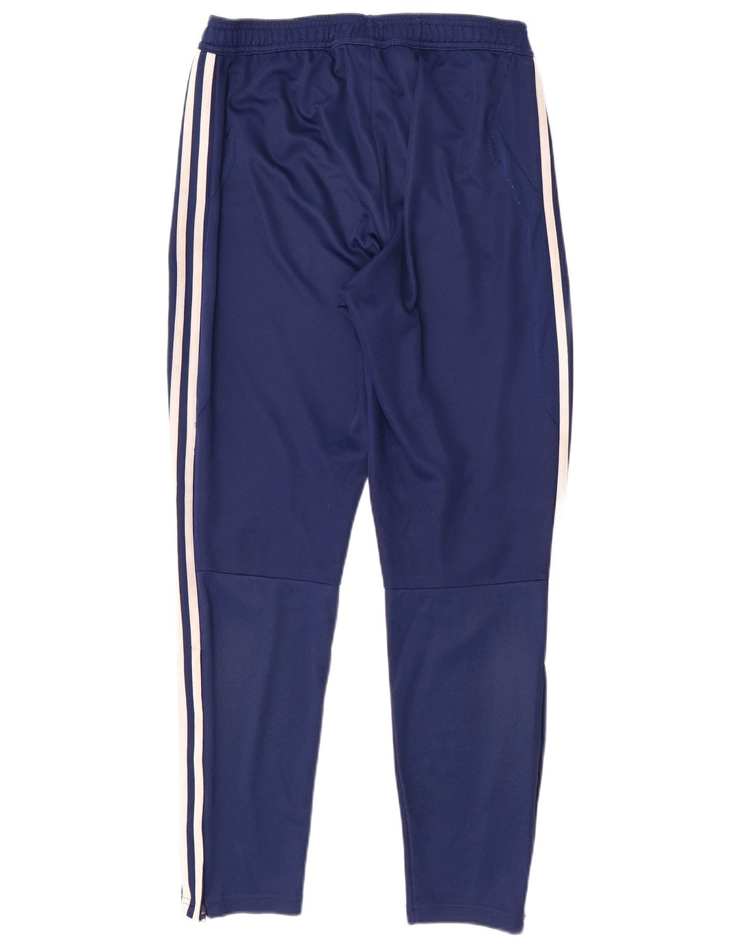 Pantaloni da tuta da uomo Adidas medi sportivi in poliestere blu navy