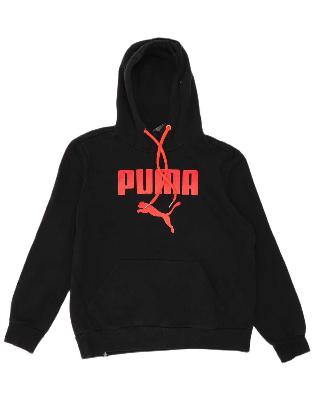 Felpa con cappuccio grafica da uomo Puma, cotone nero medio