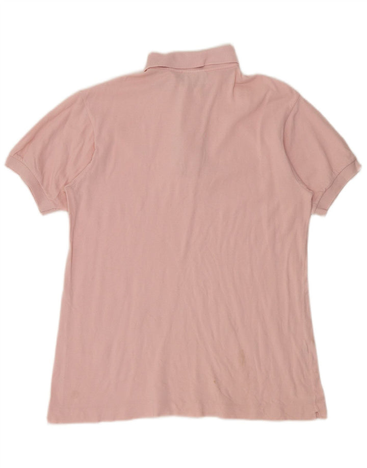 Polo da uomo Lacoste taglia 4 in cotone rosa medio