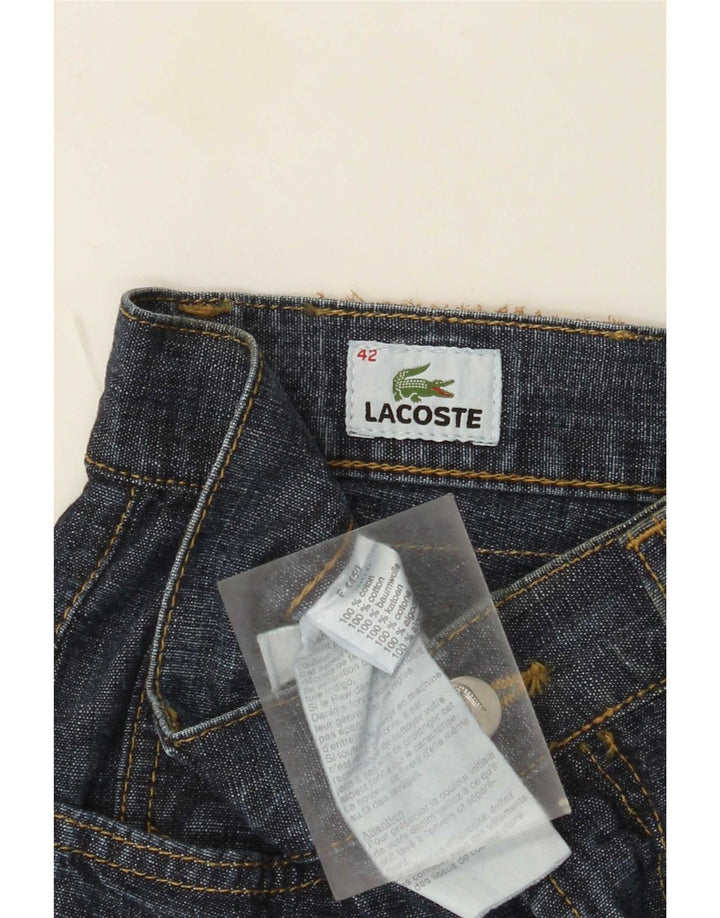 Jeans dritti da uomo Lacoste taglia 42 media W32 L28 cotone blu navy