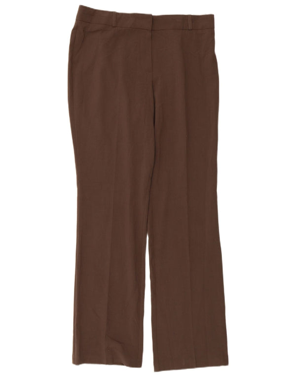 Pantaloni casual dritti da donna Marks & Spencer UK 12 Medium W32 L31 Marrone
