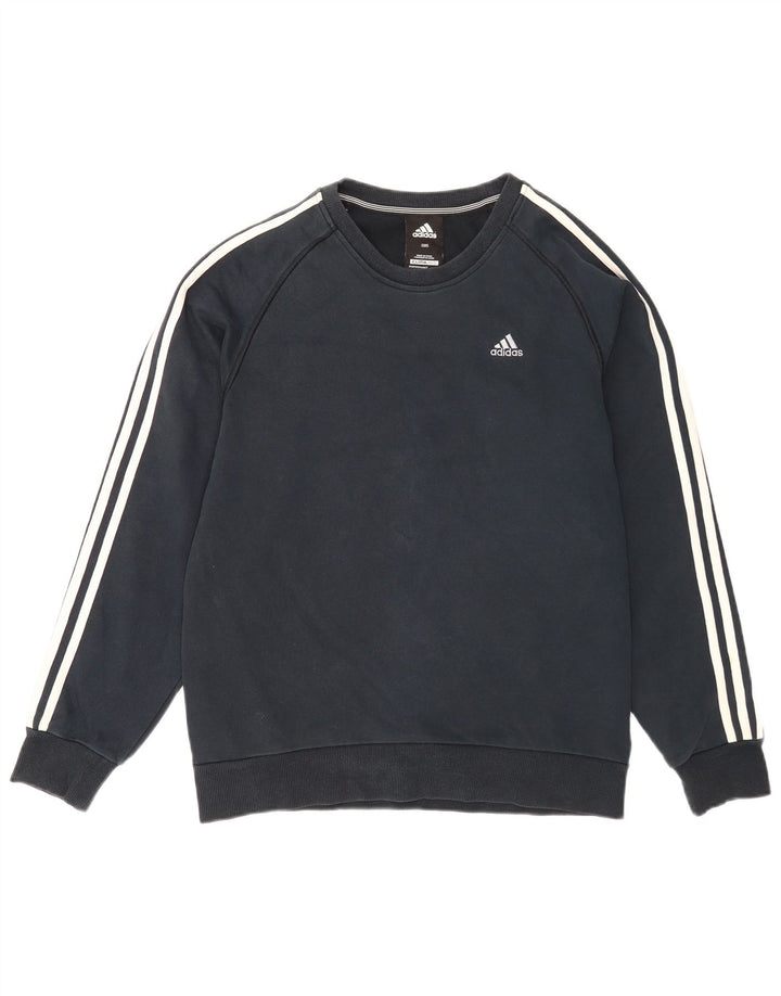Felpa Adidas Clima 365 da uomo, piccola, in cotone blu navy