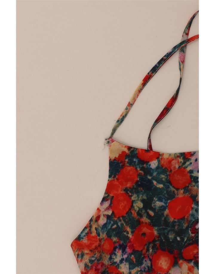 Canottiera da donna Oasis UK 10 piccola in poliestere floreale multicolore