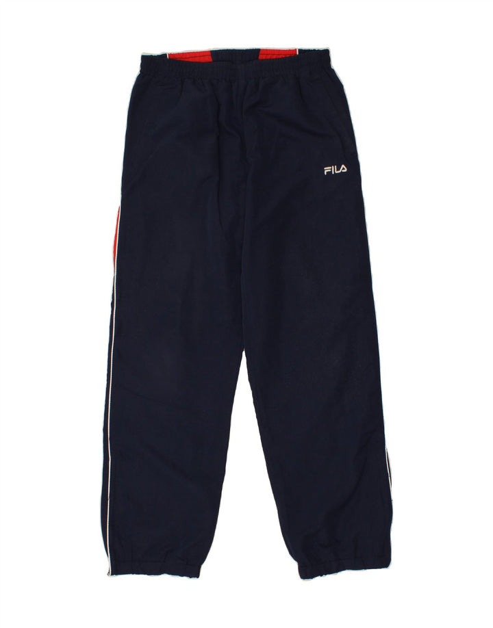 FILA Mens Tracksuit Trousers Joggers Large  Navy Blue Colourblock Vintage Fila and Second-Hand Fila from Messina Hembry 